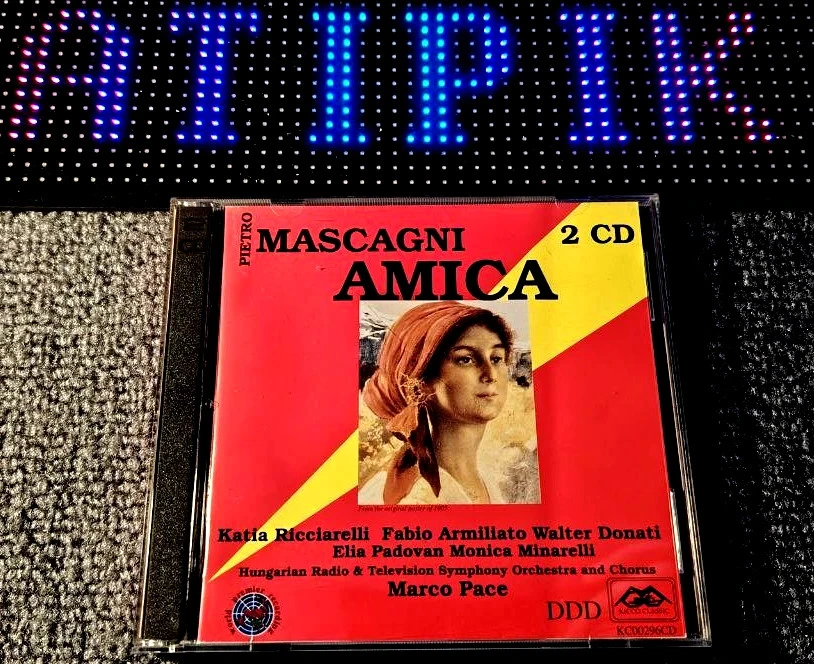 🎭 Mascagni Amica - 2CD World Premier Recording - Kicco Classic Italia - Ultra Rare